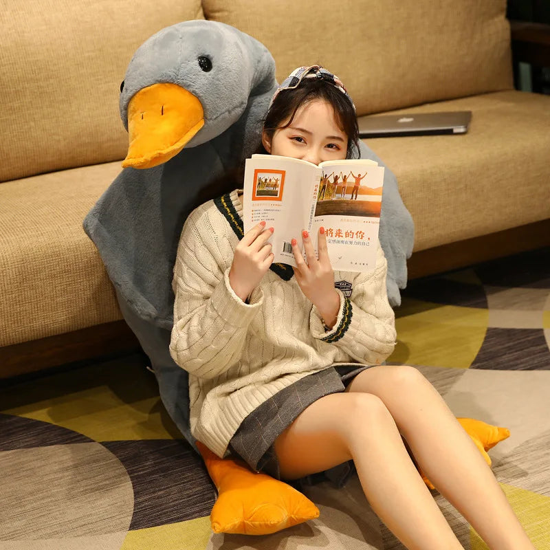 130CM Giant White Duck Plushie Toys Soft Stuffed Big Wings Goose Doll Lovely Animal Pillow For Children Girls Birthday Gifts | Sorpresa