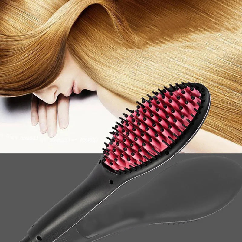 Handy Professional Electric Ceramic Adjustable Temperature Display Hot Combs Straightener Styling Hair Massage Brush | Sorpresa