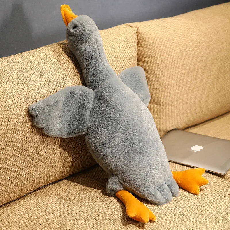 130CM Giant White Duck Plushie Toys Soft Stuffed Big Wings Goose Doll Lovely Animal Pillow For Children Girls Birthday Gifts | Sorpresa