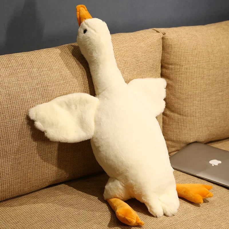 130CM Giant White Duck Plushie Toys Soft Stuffed Big Wings Goose Doll Lovely Animal Pillow For Children Girls Birthday Gifts | Sorpresa