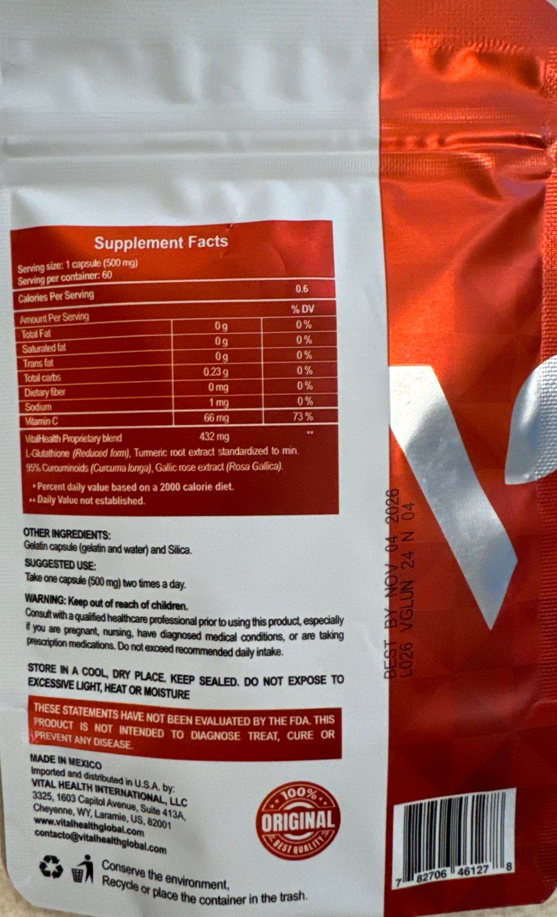 Vitalhealth V-Glutation