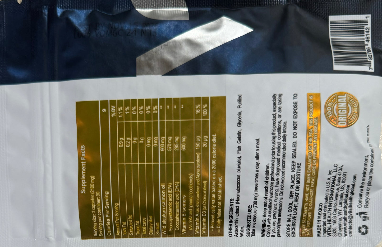 VITALHEALTH V-omega 3