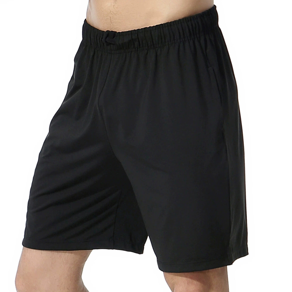 2023 All Black Sports Pants Men's Drawstring Pocket Fitness Shorts Training Violently Sweat Running Quick-Dry Basketball Shorts Summer