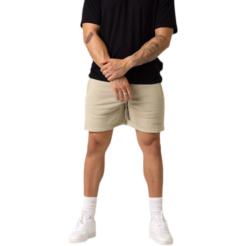 Summer American Fitness Training Shorts Men's Breathable Terry Casual Sports Short-Length Pants below the Knee Outdoor All-Matching Tide - Sorpresa