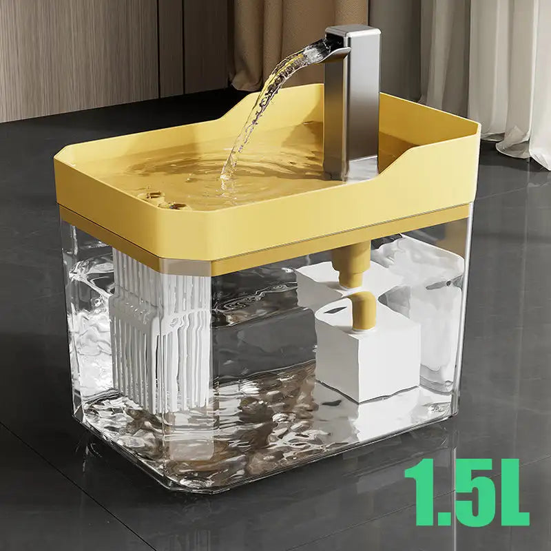 Automatic 1.5L Pet Water Fountain Filter Mute Cat Drink Bowl Pet Mobile Water Dispenser for Dog and Cat Water Feeding Supplies | Sorpresa