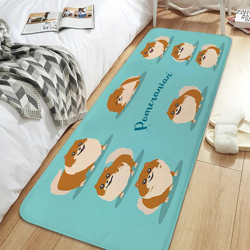 Bath Rug A-Pomeranians Aesthetic Kitchen Mat Carpet Living Room Carpets Room Decorating Items House Entrance Mat Non Slip Carpet | Sorpresa