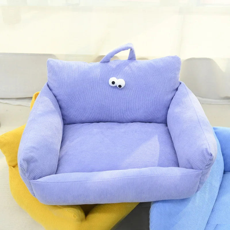 Cat Bed Sofa Winter Warm Foam Neck Pad Nest Beds Pet Deep Sleeping Bed For Small Medium Dogs Comfortable Plush Puppy Supplies | Sorpresa