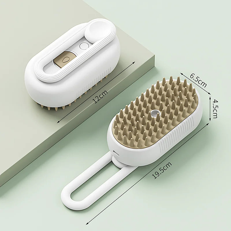 Pet Steam Brush Cat Dog Cleaning Steamy Spray Massage Beauty Comb 3 In 1 Hair Removal Grooming Supplies Pets Accessories | Sorpresa
