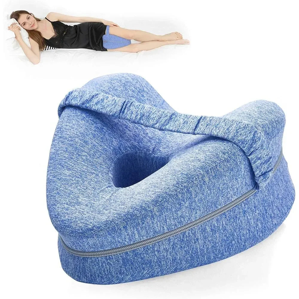 Body Memory Cotton Leg Pillow Home Foam Ergonomic Side Sleeping Pillows Back Hip Joint for Pain Relief Thigh Leg Pad Cushion