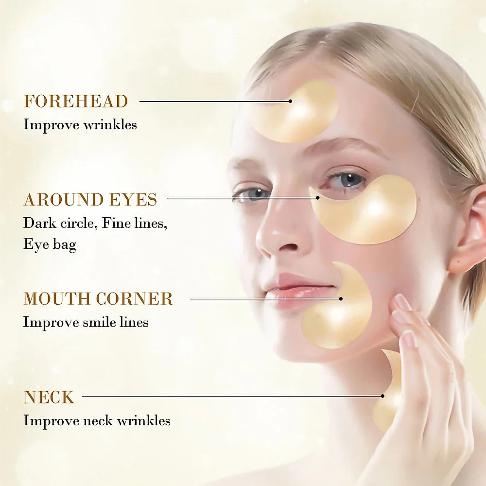 Skincare Products 24K Gold Hyaluronic Acid Eye Mask Remove Dark Eye Circles Collagen Eye Patches Korean Face Care Product | Sorpresa