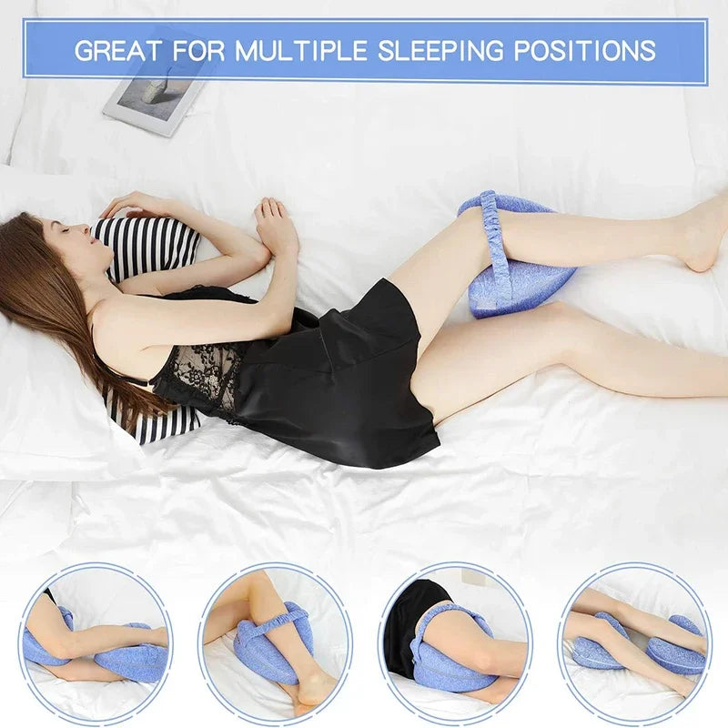 Body Memory Cotton Leg Pillow Home Foam Ergonomic Side Sleeping Pillows Back Hip Joint for Pain Relief Thigh Leg Pad Cushion