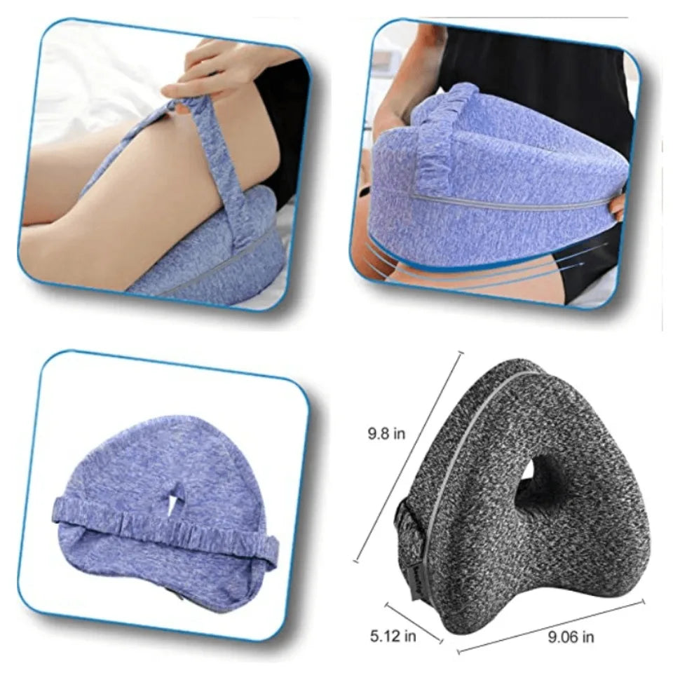 Body Memory Cotton Leg Pillow Home Foam Ergonomic Side Sleeping Pillows Back Hip Joint for Pain Relief Thigh Leg Pad Cushion
