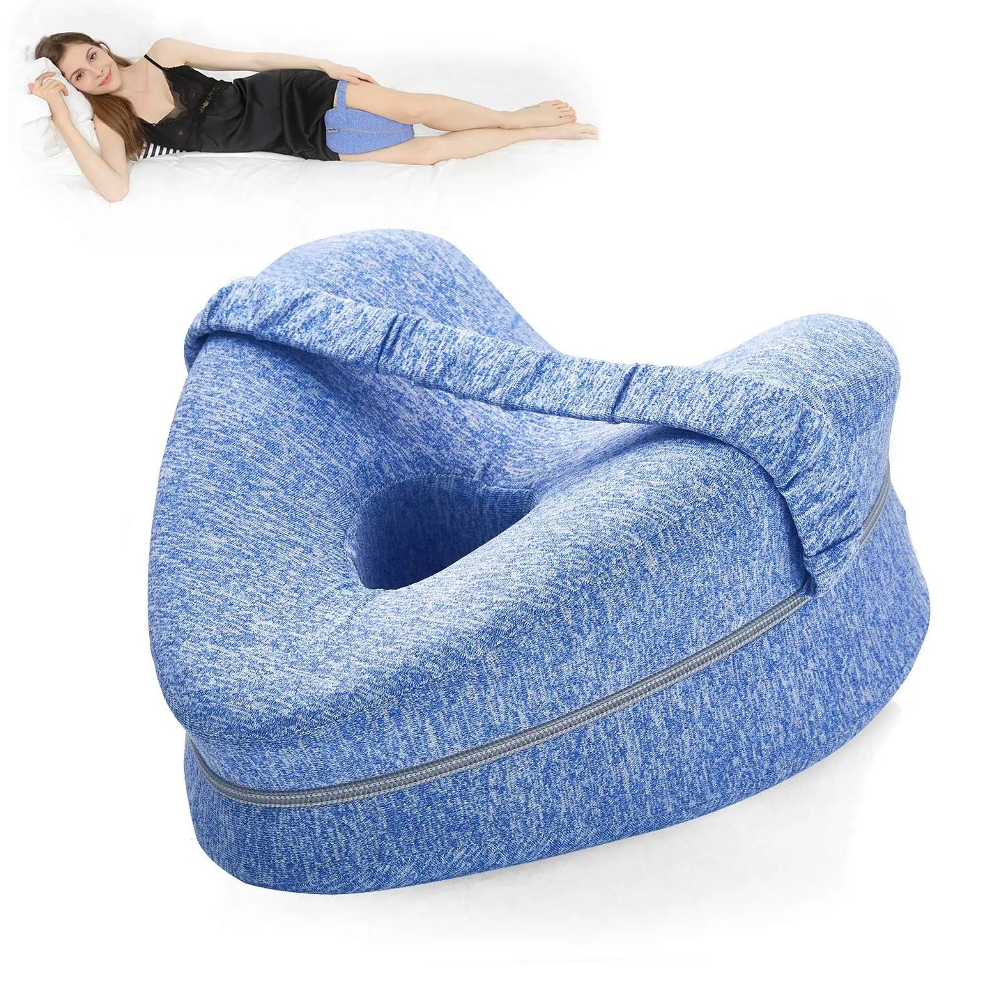 Body Memory Cotton Leg Pillow Home Foam Ergonomic Side Sleeping Pillows Back Hip Joint for Pain Relief Thigh Leg Pad Cushion