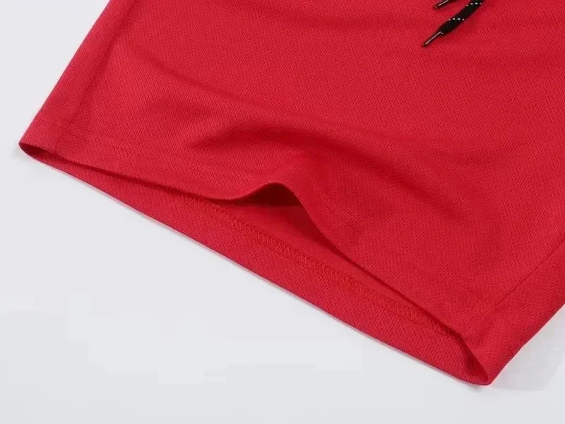 Fashion set men's casual sportswear set 2024 new men's fitness quick drying sportswear short sleeved T-shirt+shorts 2-piece set