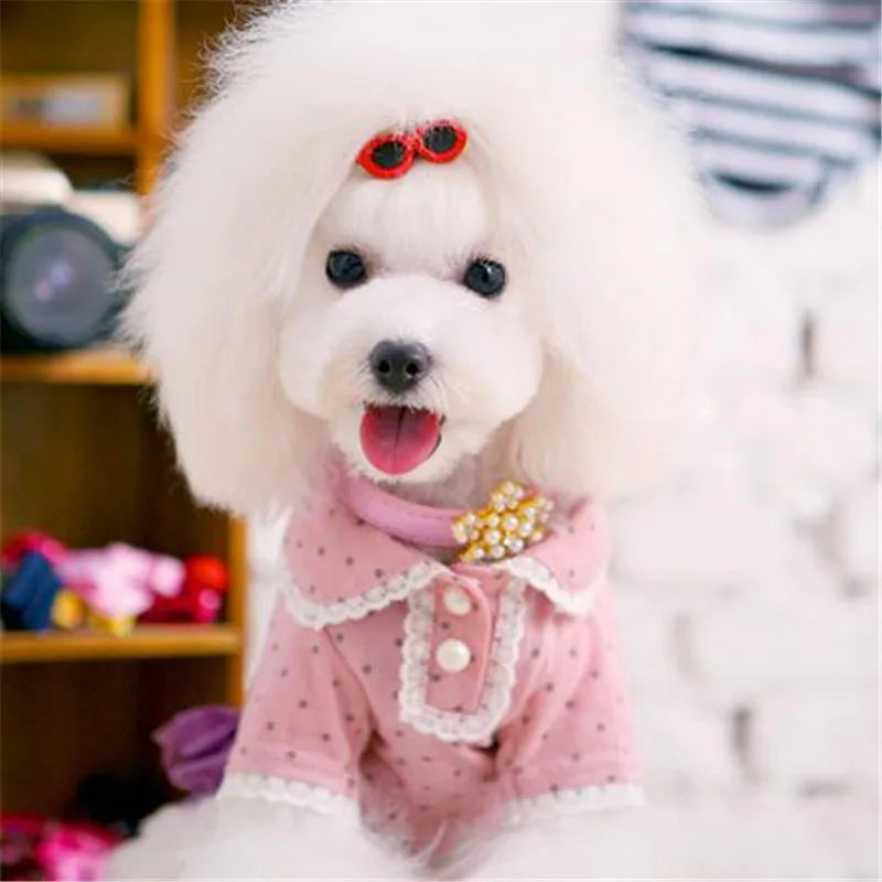 New Pet Lovely Heart Sunglasses Hairpins Pet Dog Bows Hair Clips for Puppy Dogs Cat Yorkie Teddy Pet Hair Decor Pet Supplies 1pc | Sorpresa