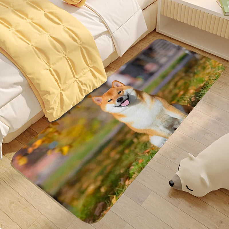 Shiba Inu Dog Living Room Rug House Interior Entrance Mat Room Decorating Items Hallway Kitchen Bathroom Floor Carpet Anti Slip | Sorpresa