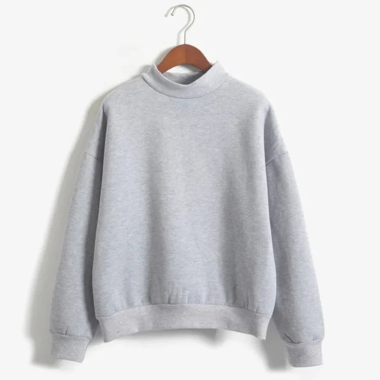 Woman Sweatshirts 2024 Sweet Korean O-neck Knitted Pullovers Thick Autumn Winter Candy Color Loose Hoodies Solid Womens Clothing | Sorpresa