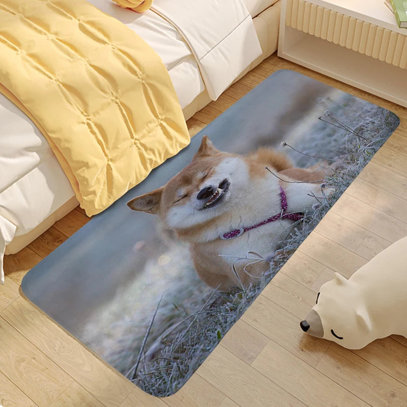 Shiba Inu Dog Living Room Rug House Interior Entrance Mat Room Decorating Items Hallway Kitchen Bathroom Floor Carpet Anti Slip | Sorpresa