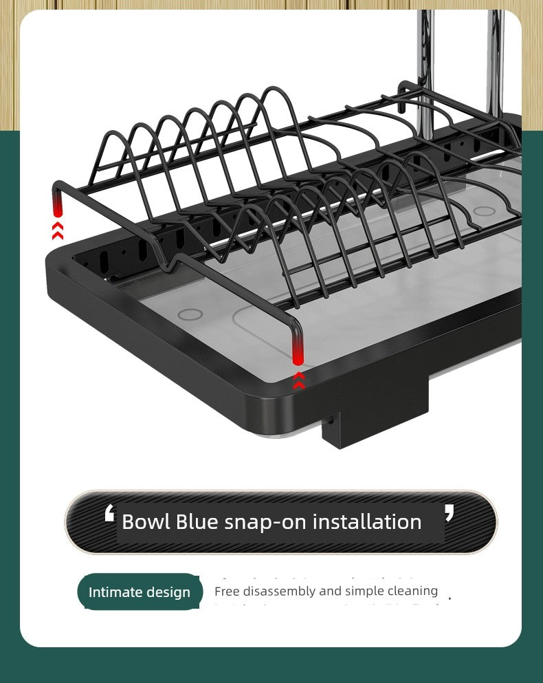 Kitchen Lid Rack Table Top Household Kitchen Multi-Functional Storage Rack Bowl Dish Knife Chopstick and Spoon Pot Cover Integrated Storage Rack