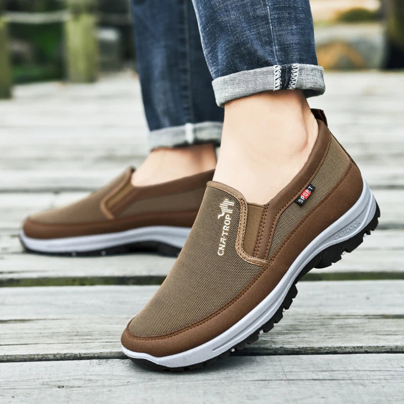 Men's Casual Loafers, Sneakers, Breathable Mesh, Retro Driving Shoes, Slip-on Vulcanized Soft Soles, Non-slip, Large Size 49 | Sorpresa