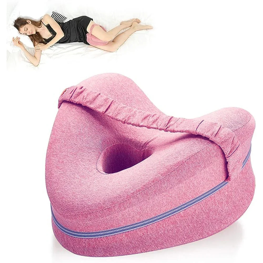Body Memory Cotton Leg Pillow Home Foam Ergonomic Side Sleeping Pillows Back Hip Joint for Pain Relief Thigh Leg Pad Cushion