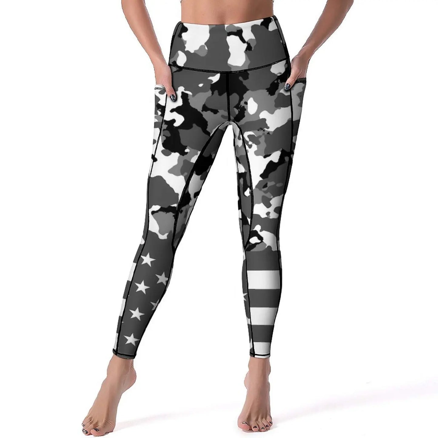 USA Flag Yoga Pants American Stars and Stripes Leggings Sexy Push Up Fashion Yoga Sport Legging Stretchy Design Work Out Leggins | Sorpresa