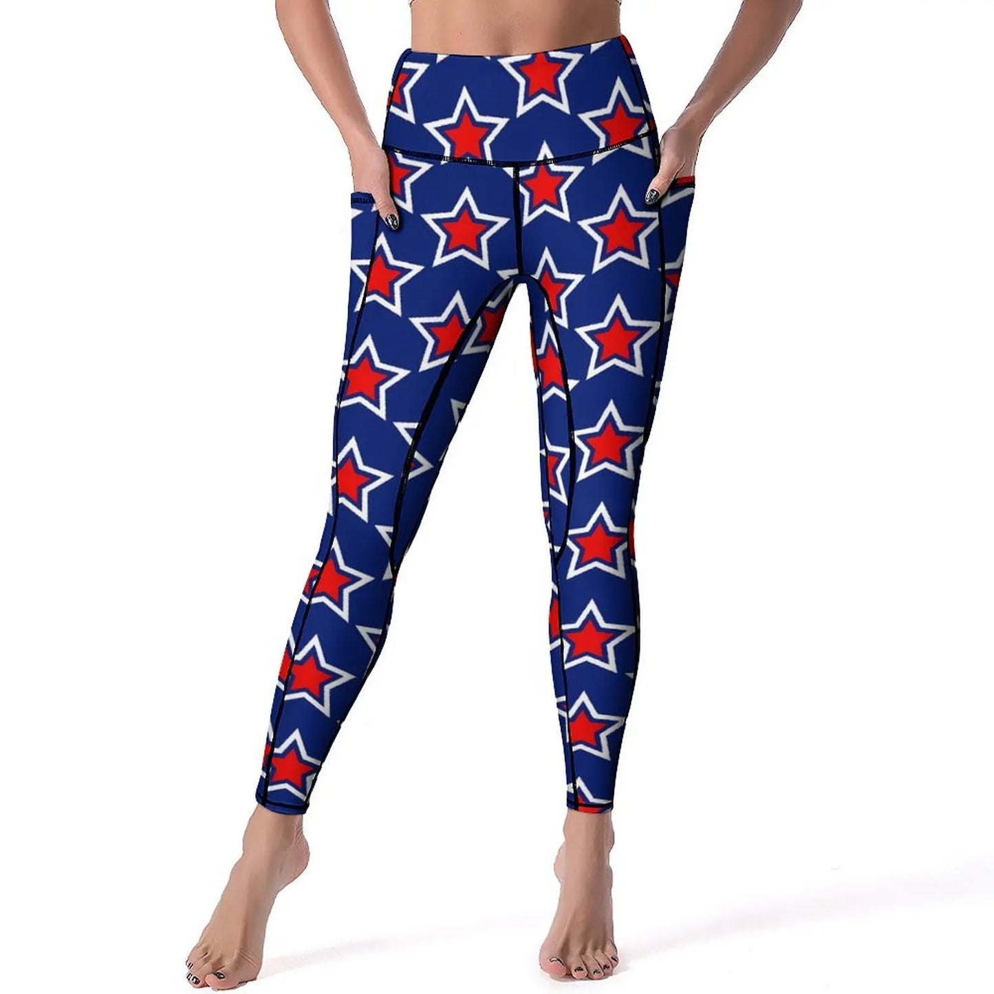 USA Flag Yoga Pants American Stars and Stripes Leggings Sexy Push Up Fashion Yoga Sport Legging Stretchy Design Work Out Leggins | Sorpresa