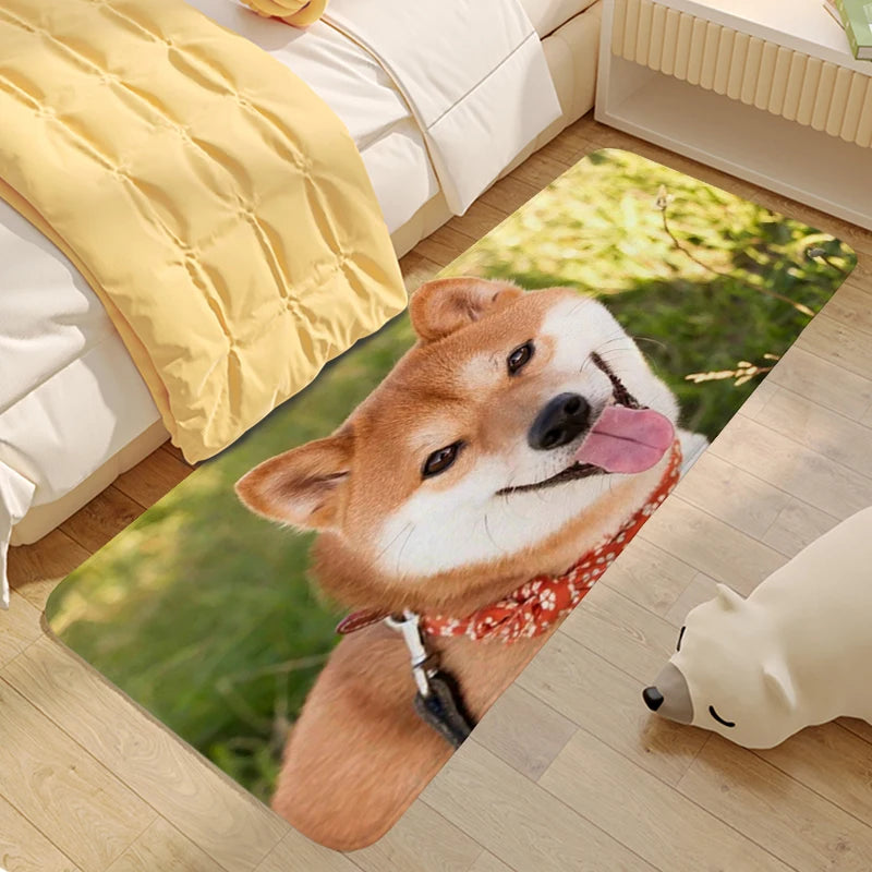Shiba Inu Dog Living Room Rug House Interior Entrance Mat Room Decorating Items Hallway Kitchen Bathroom Floor Carpet Anti Slip | Sorpresa