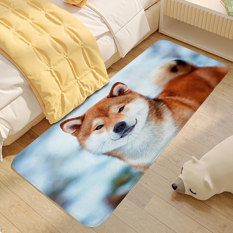 Shiba Inu Dog Living Room Rug House Interior Entrance Mat Room Decorating Items Hallway Kitchen Bathroom Floor Carpet Anti Slip | Sorpresa