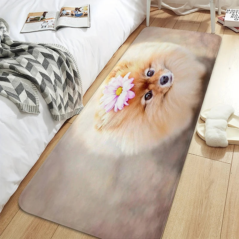 Bath Rug A-Pomeranians Aesthetic Kitchen Mat Carpet Living Room Carpets Room Decorating Items House Entrance Mat Non Slip Carpet | Sorpresa