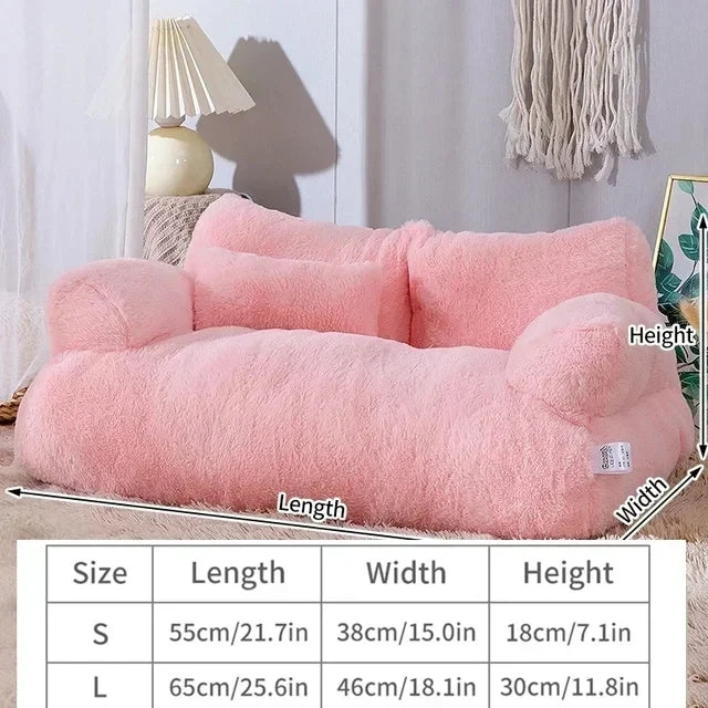 Cat Bed Sofa Winter Warm Foam Neck Pad Nest Beds Pet Deep Sleeping Bed For Small Medium Dogs Comfortable Plush Puppy Supplies | Sorpresa