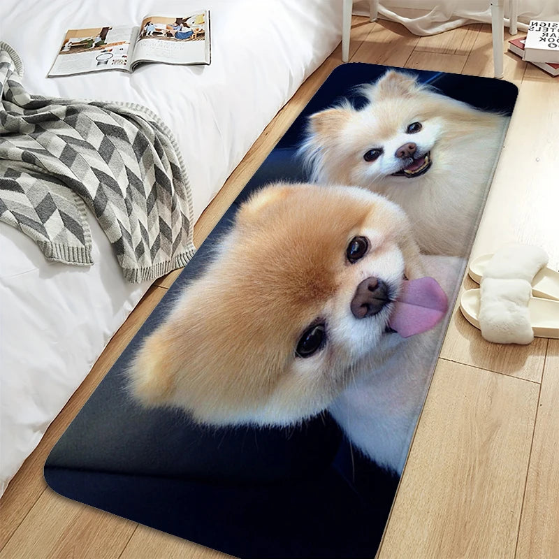 Bath Rug A-Pomeranians Aesthetic Kitchen Mat Carpet Living Room Carpets Room Decorating Items House Entrance Mat Non Slip Carpet | Sorpresa