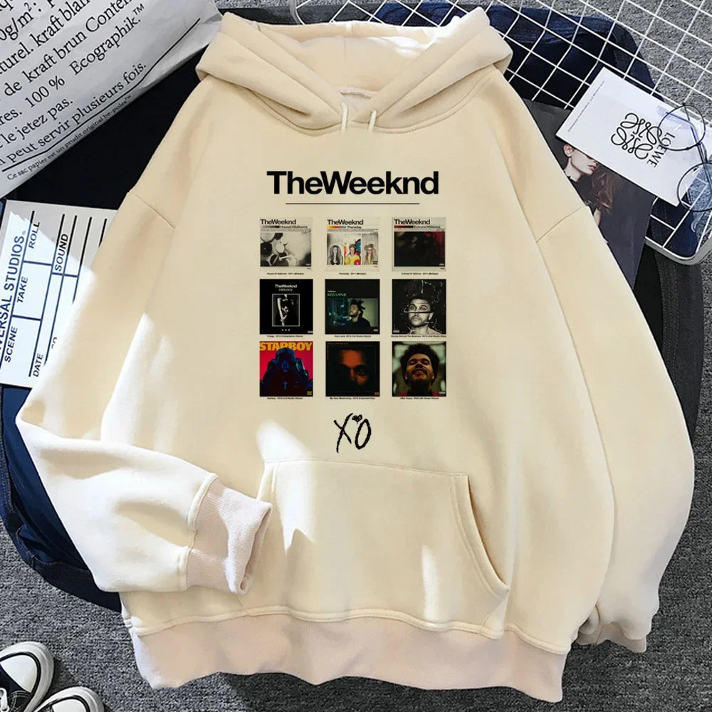 The Weeknd hoodies women vintage Fleece Hood sweatshirts women japanese Pullover hoodies women Autumn Winter sweatshirt hoodie | Sorpresa