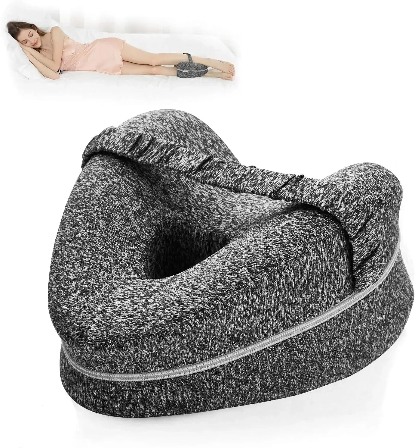 Body Memory Cotton Leg Pillow Home Foam Ergonomic Side Sleeping Pillows Back Hip Joint for Pain Relief Thigh Leg Pad Cushion