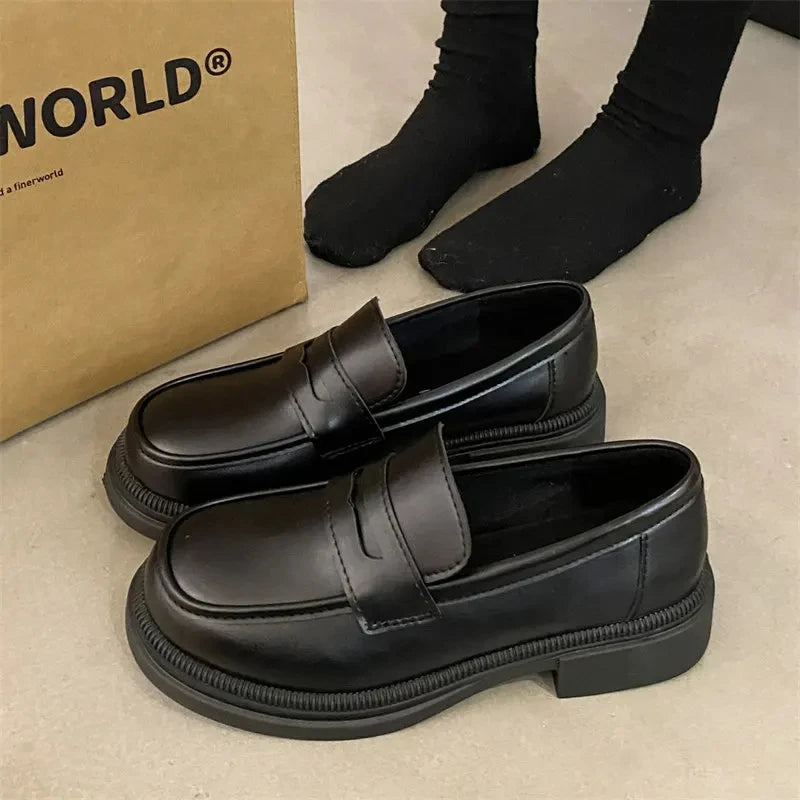 New Japanese Style College Student Shoes Cosplay Lolita Shoes for Women/Girl Fashion Black/Coffee Uniform Platform Shoes 2023 | Sorpresa