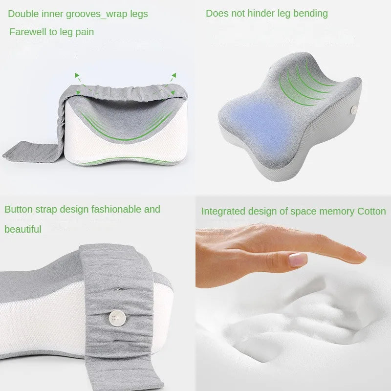 Orthopedic Slow Rebound Memory Cotton Clamp Leg Pillow Maternity Foot Pillow Strap Adjustable Side Sleeping Knee Leg Pillow | Sorpresa