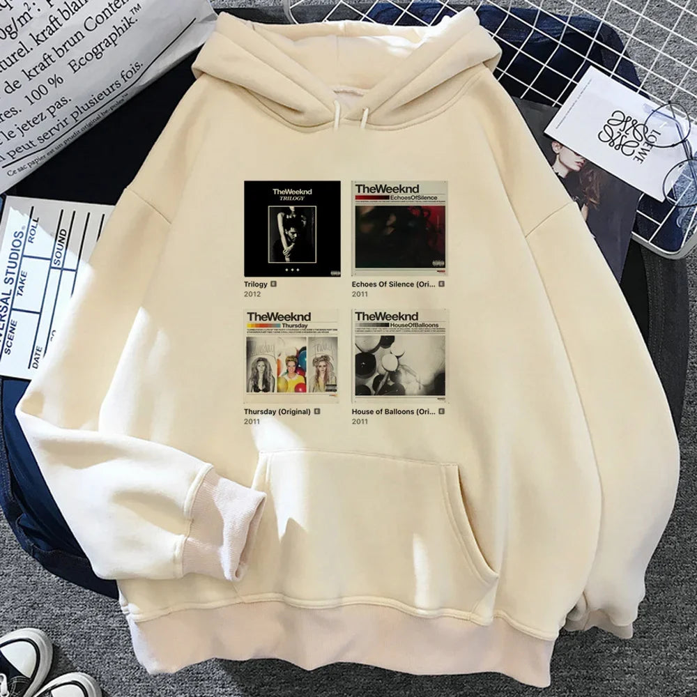The Weeknd hoodies women vintage Fleece Hood sweatshirts women japanese Pullover hoodies women Autumn Winter sweatshirt hoodie | Sorpresa