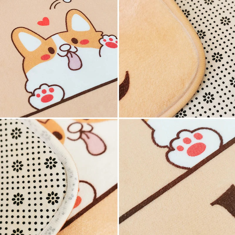 Shiba Inu Dog Living Room Rug House Interior Entrance Mat Room Decorating Items Hallway Kitchen Bathroom Floor Carpet Anti Slip | Sorpresa