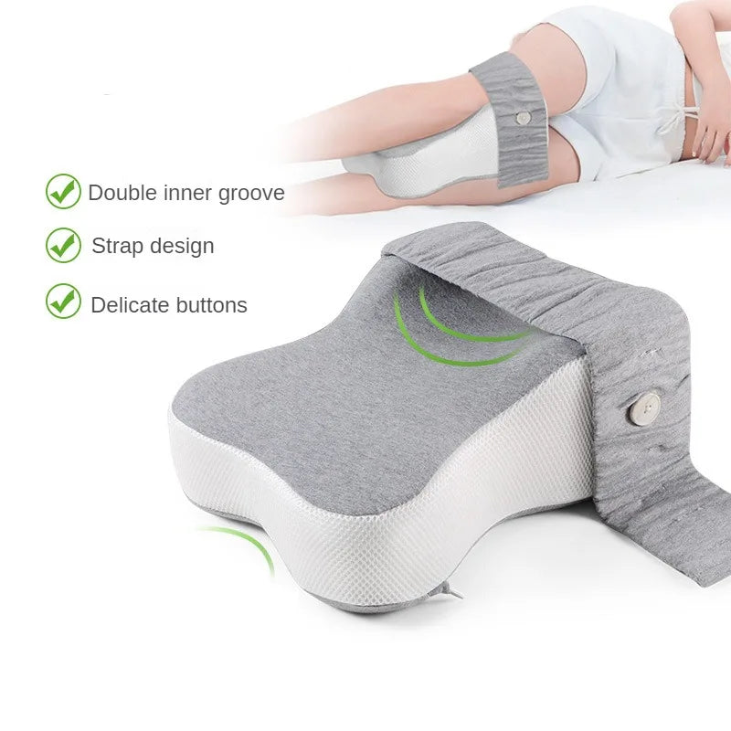 Orthopedic Slow Rebound Memory Cotton Clamp Leg Pillow Maternity Foot Pillow Strap Adjustable Side Sleeping Knee Leg Pillow | Sorpresa