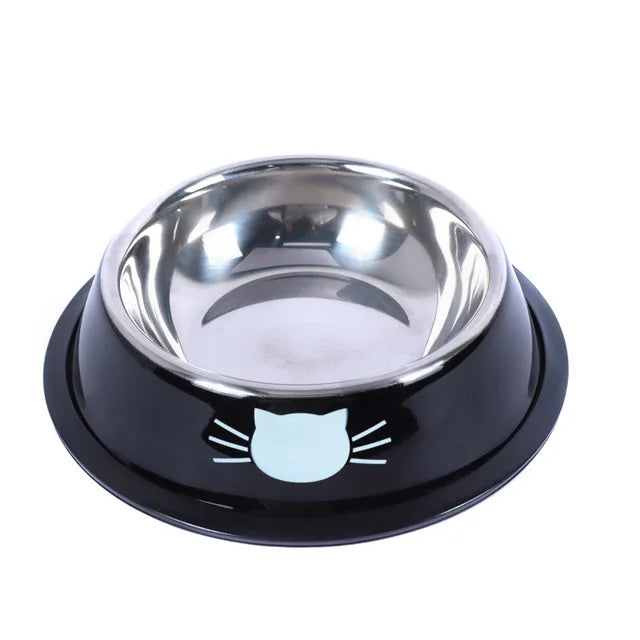 Cat Food Bowl Stainless Steel Kitten Cat Feeder Water Bowl With Non-Slip Rubber Base Small Pet Bowl Cat Accessories Pet Supplies | Sorpresa