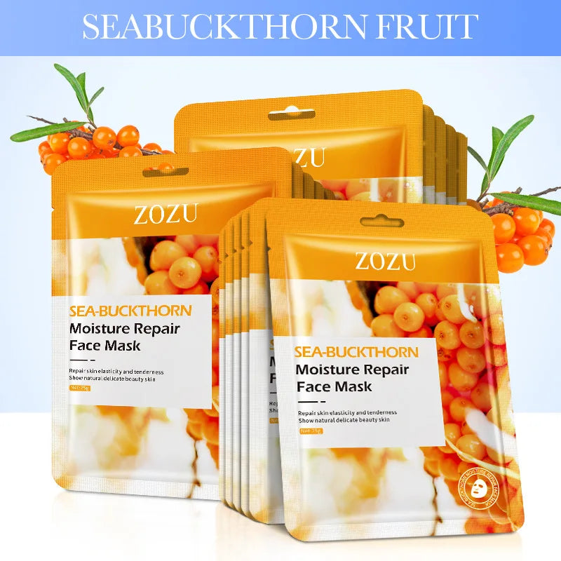 30Pcs Face Mask Sets Fresh Fruit Face Care Sheet Masks Hydrating Anti-aging Oil Control Acne Treatment Facial Mask Skin Care Set | Sorpresa