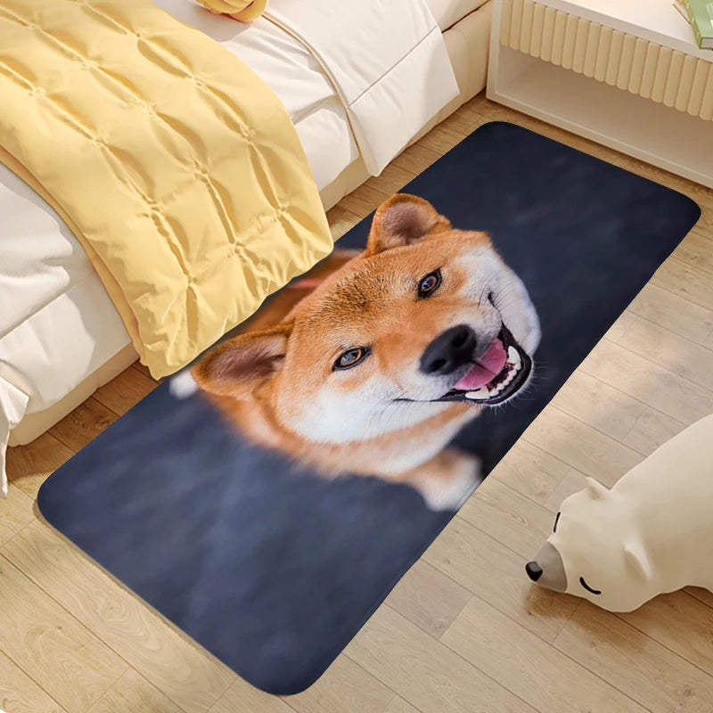 Shiba Inu Dog Living Room Rug House Interior Entrance Mat Room Decorating Items Hallway Kitchen Bathroom Floor Carpet Anti Slip | Sorpresa