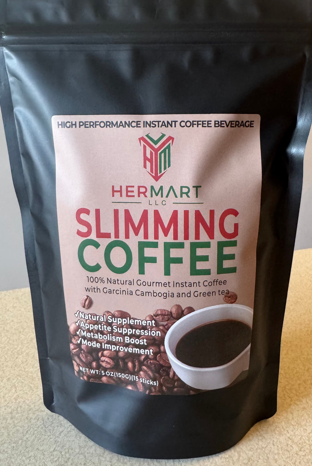 Slimming coffee blend with metabolism-boosting ingredients for weight management