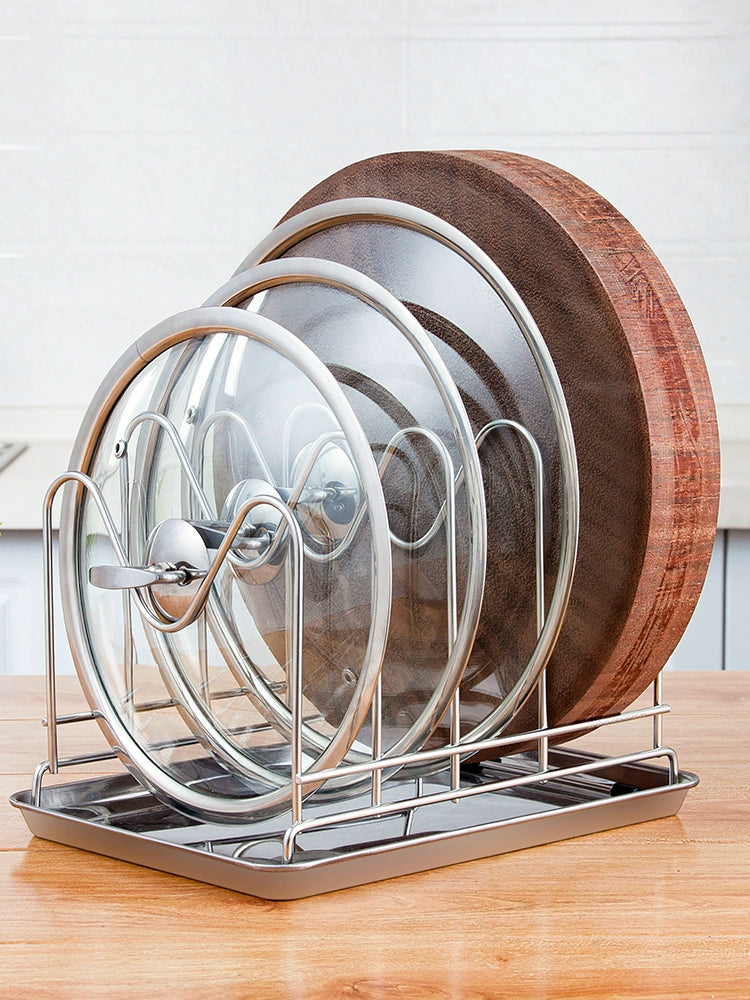 Table Top For Home Stainless Steel Chopping Board Storage Rack Pot Lid | Sorpresa