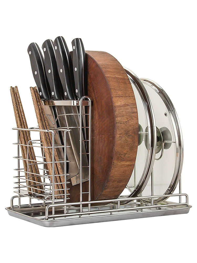 Table Top For Home Stainless Steel Chopping Board Storage Rack Pot Lid | Sorpresa