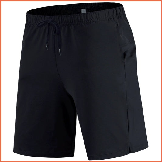 2023 All Black Sports Pants Men's Drawstring Pocket Fitness Shorts Training Violently Sweat Running Quick-Dry Basketball Shorts Summer | Sorpresa