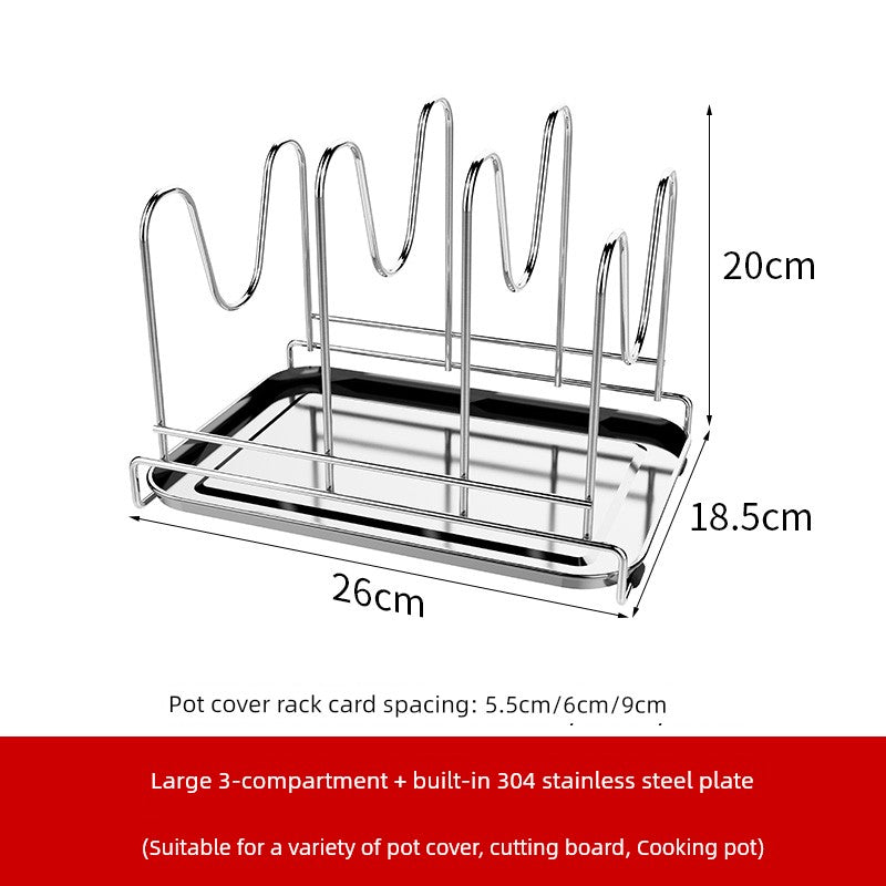Table Top For Home Stainless Steel Chopping Board Storage Rack Pot Lid | Sorpresa