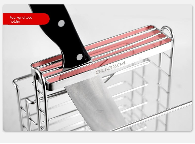 Table Top For Home Stainless Steel Chopping Board Storage Rack Pot Lid