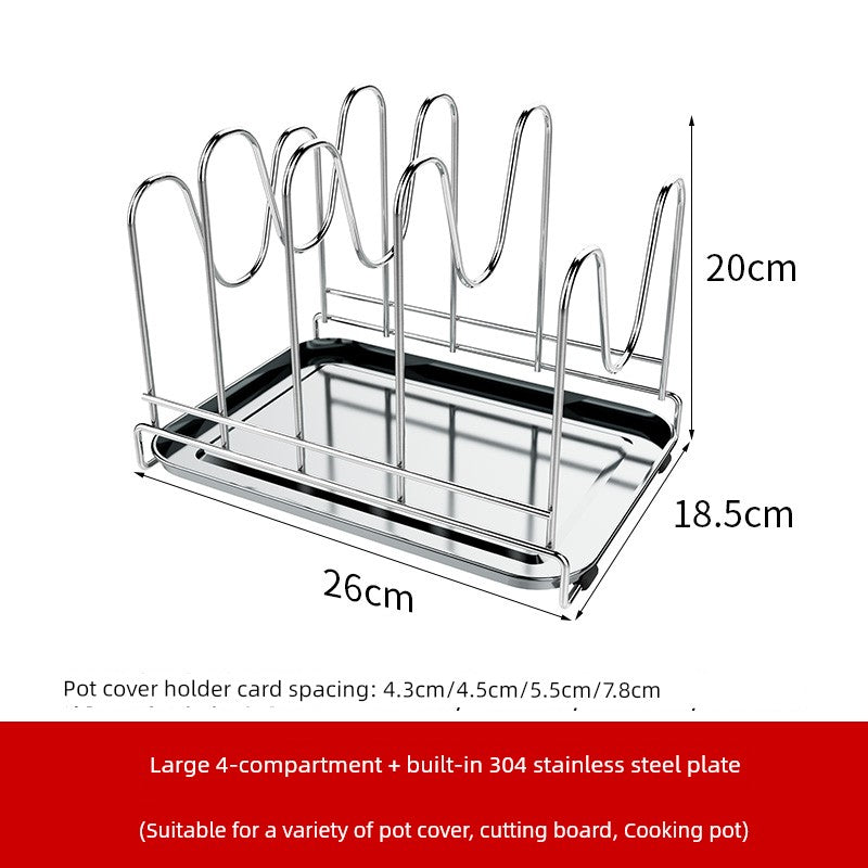 Table Top For Home Stainless Steel Chopping Board Storage Rack Pot Lid | Sorpresa