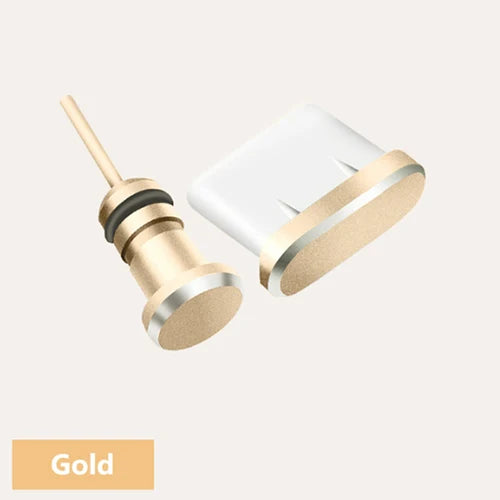 2PCS Type C Phone Charging Port 3.5mm Earphone Jack Sim Card USB C Dust Plug For Samsung S10 S9 S8 Huawei P10 P20 P30 Pro | Sorpresa